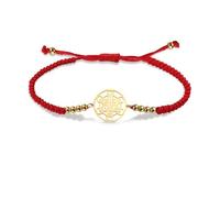 VASSAGO Bracelet Cube de Metatron pour femmes hommes Géométrie Sacrée Sceau de Archange Ange En Acier Inoxydable Réglable Coloré Perlé Tressé Bracelets Amulette Bijoux (Cube Métatron-R)