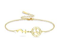 VASSAGO Bracelet en acier inoxydable au symbole de Lilith Cordon Tressé Réglable Lune Croix Sigil de Lilith Bracelet Bijoux Gothic Witchcraft pour Femme Homme