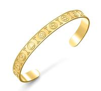 VASSAGO Bracelet Manchette Coexist in Peace Religions du monde Harmonie Bijoux Religieux réglables en aAcier Inoxydable Amulette de Protection Cadeau pour Femme et Homme