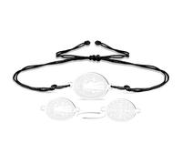 VASSAGO Bracelet médaille de Saint Benoît Médaille de San Benito Fait à la main Cordon réglable Chapelet catholique Exorcisme Protection chrétienne Bijoux religieux Cadeaux pour homme (Chaîne S-B)