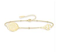 VASSAGO Bracelet ovale islamique Ayatul Kursi pour femme Allah en forme de larme Bracelet à breloques arabe musulman coran calligraphie Cadeau pour l'Aïd Cadeau de Ramadan (Bracelet Ayatul Kursi-G)