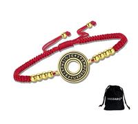 VASSAGO Bracelet runes vikings Elder Futhark, amulette nordique en acier inoxydable, cordon tressé réglable, talisman de protection gothique punk unisexe, cadeau pour hommes et femmes