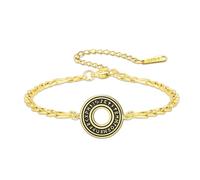 VASSAGO Bracelet runes vikings Elder Futhark, amulette nordique en acier inoxydable, cordon tressé réglable, talisman de protection gothique punk unisexe, cadeau pour hommes et femmes