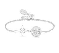 VASSAGO Bracelet Vierge Marie - Nœud de sorcière - Tétragramme - Pentagramme - Pendentif nœud celtique - Triple protection - Sorcellerie - Amulette néerlandaise - Bijou chrétien - Pour homme et femme