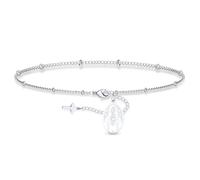 VASSAGO Bracelet Vierge Marie pour femme en acier inoxydable délicat Vierge de Guadalupe Chapelet Jésus Croix Charm Bracelets à maillons crucifix catholique religieux chrétien cadeau de baptême, Acier