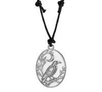 VASSAGO Collier Corbeau Viking avec Branche de Croissant de Lune | Pendentif corbeau d'Odin en acier inoxydable, guerrier viking, mythologie nordique, amulette, bijoux animaux cadeaux