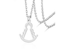 VASSAGO Collier de la Vierge Marie pour femmes, pendentif en acier inoxydable de la Vierge de Guadalupe, bijoux religieux catholiques, cadeau de confirmation ou de baptême (Argent)