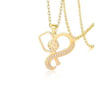 VASSAGO Collier en forme de cœur avec symbole de l'infini de volleyball/tennis/pickleball/baseball/basket-ball pour femme et adolescente, Acier inoxydable, Pas de gemme