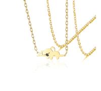 VASSAGO Collier koala en acier inoxydable avec pendentif en forme de koala - Cadeau pour femme et adolescente - Amoureux des animaux, One Size, Acier inoxydable, Pas de gemme