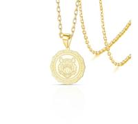 VASSAGO Collier pendentif tête de Tigre Colliers de Visage de Tigre d'acier Inoxydable Hommes pour Femmes Porte-bonheur Animal Sauvage Bijoux Hip-Hop Cadeau pour les Amoureux des Animaux