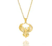 VASSAGO Collier Phoenix pour femmes Collier pendentif oiseau de feu Phoenix en acier inoxydable pour hommes Cadeaux de bijoux tendance
