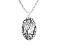 VASSAGO Collier Sigil de Lilith Double Face Acier Inoxydable | Pendentif Sigil de Lilith & Symbole de Déesse, Mythologie Païenne Sorcellerie Amulette Bijoux Cadeaux pour Femmes Hommes