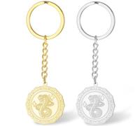 VASSAGO Porte-clés serpent Anneau porte-clés serpent en acier inoxydable