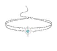 VASSAGO Sorcières noeud Bracelet en acier inoxydable noeud magique Bracelet en couches noeud celtique Bracelet à breloques pour les femmes Wiccan symbole bijoux