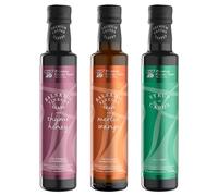 Vassilakis Estate - Coffret 3 x 250 ml : Vinaigre Balsamique au Miel de Thym, Orange de Merlin, Sirop de Caroube - 750 ml - Idéal pour Salades, Marinades & Plats Gastronomiques