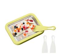 Vassoio Per Yogurt Fatto in Casa - Piastra Fredda Istantanea Con 2 Spatole, Vassoio Per Yogurt Fatto in Casa | Perr La Le Feste I Raduni Familiari All'aperto Le Vacanze Laa Cottura