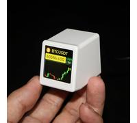 Vastarry Moniteur Bitcoin Stock Ticker Affichage de l'heure, de la météo, de la température, de l'humidité et de la lecture d'images Wi-Fi et capacités de diaporama photo (blanc)