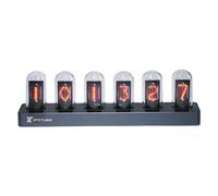 Vastarry Nixie Tube Glow Tube Clock IPS Écran Couleur Horloge Numérique DIY Analogique Digital WiFi Temps Bureau Décoration Cadeau