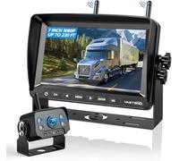 VASTEND Camera de Recul sans Fil, 1080P Caméra de Recul Voiture avec 7" Moniteur, HD Vision Nocturne Étanche, Supporte 4 Canaux, Signal Stabilisé, pour Van, Caravane, Remorqu Remorqu
