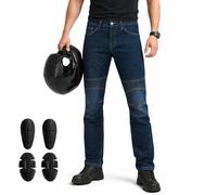 Vaster Moto Jean de Moto pour Homme avec Protection en Armure Kevlar, approuvé CE en 17092-3:2020, Entrejambe : 86 cm, 3XL