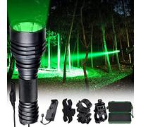 VASTFIRE Puissante Lampe de Chasse verte 1200 Lumens 500 Yards, Lampe de Poche Prédateur Adaptée aux Porcs, Lapins, Coyotes et Chasseurs de Porcs