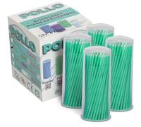 VASTMED Applicateurs de pollo dentaires jetables de qualité médicale | Brosses d'application pliables pour extensions de cils, soins personnels et travaux d'art - 4 tailles par boîte