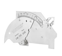 VASTOOLS Jauge de soudure de type came, acier inoxydable, métrique et pouce, mesures linéaires jusqu'à 50 mm, marquages gravés de manière permanente et épaisseur pour soudeurs professionnels