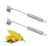 Vastsea 2 pcs Corn Stripper Acier Inoxydable, Corn Peeler Peeler En Acier Inoxydable, Corn Stripper Avec PoignéE ÉLimination Des Grains De MaïS Des éPis De MaïS En Quelques Secondes