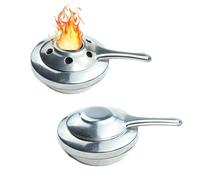 Vastsea 2 Pièces Brûleur d'Alcool pour Fondue, Brûleur à Alcool, Récipients à Pâte Combustible, pour Chauffe-Plats à Fondue ou Plat de Cuisson, Camping, Café, Boissons Chaudes