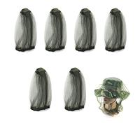Vastsea 6 Pièces Head Net Hat, Chapeau de Filet Chapeau de Pêche, Chapeau de Pêche, pour Le Visage pour Eviter Les Lnsectes et Les Moucherons Provenant d'Activités de Plein Air