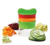 Vastsea Spiraliseur Coupe Légumes 3 Lames, Spiraliseur de Légumes Portable, Hachoir à Légumes, Trancheuse à Pâte, pour Oignons, Ail, Carottes, Pâte à Pommes de Terre