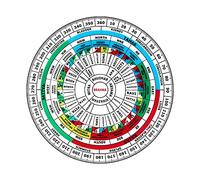 VASTU VARDAN Shakti Chakra en plastique pour la maison et le bureau Active Balance Corner, Vastu Dosh, Vaastu Shastra Remedy Transparent 15,2 cm