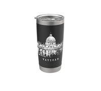 Vatican Basilique Saint-Pierre Vintage Cité du Vatican Rom Gobelet isotherme en acier inoxydable double paroi