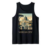 Vatican City Rome Italie Rétro Voyage Design Débardeur