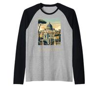 Vatican City Rome Italie Rétro Voyage Design Manche Raglan