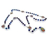 Vaticano Imports Chaplet catholique Sorrowful Mother AKA Chaplet des sept tristesses | Dispose de perles de verre avec finition aurore boréale | Excellent cadeau de première communion ou de confirmation, NA, na