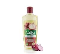 Vatika Naturals Huile capillaire à l'oignon rouge 200 ml | Pour anti-chute | Enrichie en huile de romarin et d'olive I Extrait d'huile 100% naturelle | Renforce les cheveux de la racine aux pointes