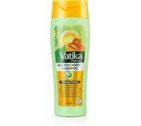 Vatika Shampoo Multivitaminé Aux Protéines D'?uf 400 Ml - Nourrit Le Cuir Chevelu, Répare Les Cheveux Abîmés, Renforce Les Racines, Améliore La Texture