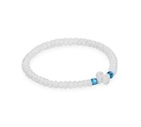 VATOPEDI MONASTERY Chapelet de prière Blanc Fait Main avec 33 nœuds de prière du Mont Athos - Corde de prière orthodoxe en Fil tressé, de Style monastique Traditionnel, pour la prière personnelle