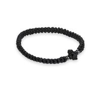 VATOPEDI MONASTERY Chapelet de prière Fait Main avec 33 nœuds de prière et Perles Noires du Mont Athos, pour la prière Quotidienne et l’Usage dévotionnel