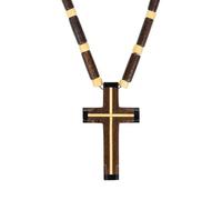 VATOPEDI MONASTERY Pendentif Croix en Bois Fait Main du Mont Athos - Artisanat monastique Authentique, idéal pour la prière et la dévotion personnelle