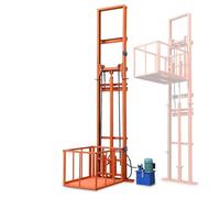 Vator hydraulique de fret télécommandé de 2 m / 6.5ft - Plateforme de levage pour entrepôt et quai - Design en acier - Arrêts à tout niveau - Solution de chargement polyvalente
