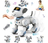 VATOS Chien Robot RC Interactif - Jouet Télécommandé 17 Fonctions, Danse Programmable, Musique, Suivi Tactile, Cadeau Enfant 3+ Ans