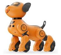 Chien Robot Télécommandé - Chien Robot avec 20+ Fonctions, Commande Vocale et 2.4 GHz, Danse et Musique pour Enfants 3-12 Ans