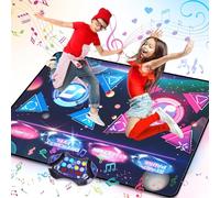 Vatos Double Tapis de Danse pour Filles - 8 Touches, 2 Modes de Compétition, 12 Jeux, 3 Niveaux de Difficulté, Âge 3-12 Ans