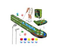 VATOS Jeu de Golf Tapis de Putting d'intérieur pour Enfants avec balles et Trous LED, Clubs de Golf, Divertissement Familial pour la Maison et Le Bureau, Cadeau pour Enfants, Adolescents et Adultes