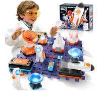 Vatos Kit Circuits Électriques Spatial 31 pcs - Fusées Lumières & Radar 100 Projets STEM pour Enfants 6 ans+