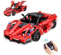 VATOS Voiture Radiocommandé 380 PCS Jouet de Construction Transformable 2 en 1 STEM 2.4GHz RC Voiture de Course à Rechargeable
