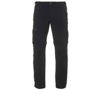 Vaude - Farley Stretch T-Zip Pants II - Pantalon randonnée dézippable homme Black - EU 46 - Regular