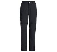Vaude Pantalon Farley Zip Off V – randonnée convertible Homme Noir Taille 58 Regular